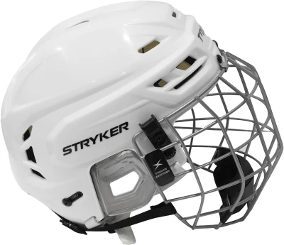 TronX Stryker Combo Helmet with Cage or Without Cage – Ventilated Protective Ice/Street Hockey, Roller & Rodeo Helmet