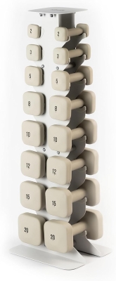 WeGym SafeGrip Home Gym Dumbbells — Square Anti-Roll Design, Thick Non-Slip Handles, Durable PVC-Coated Free Weights