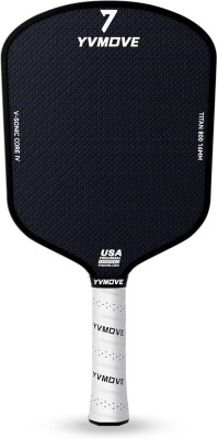 Advanced Pickleball Paddle – Ti-Carbon Hybrid Face, V-SONIC IV 16mm Core, Large Sweet Spot, Mid-Weight, Extended Grip | USAPA Tournament Approved