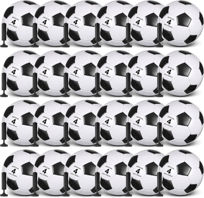 Sotiff 24-Pack Soccer Balls with 24 Pumps and Needles – Bulk Size 5/4/3 Set for Teams, Schools, Charity and Training
