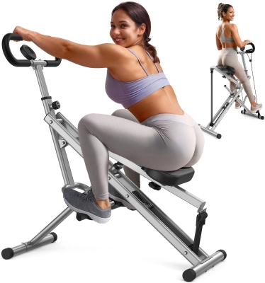 Sportsroyals Squat Machine — Foldable Ride & Rowing Trainer for Glutes, Thighs & Core with Adjustable Resistance (350 lb Capacity)