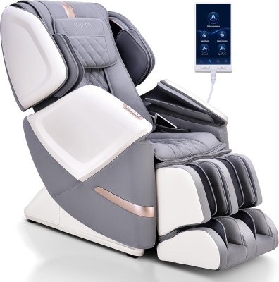 MYNTA 2025 4D Full-Body Massage Chair with Dual 4D+2D Mechanisms, Extended SL-Track, Zero Gravity Recliner, Waist & Shawl Heating, Foot & Calf Massager and Hi‑Fi Bluetooth Music Sync