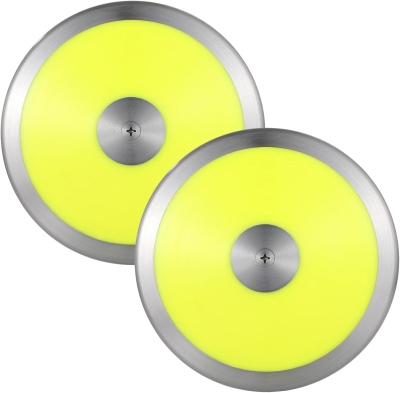 2-Pack 1.6 kg Training Discus for Track & Field – Nylon-Iron Construction, Polished Anti-Slip Grip, Practice Set