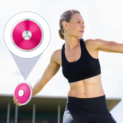 Wettarn 2-Pack 1 kg Discus - 18 cm Durable Nylon Discus for Men & Women, Track and Field Practice Equipment