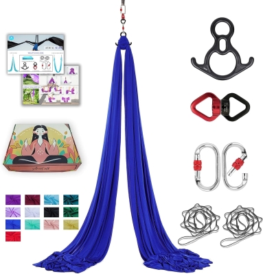 11 Yards 40D Nylon Aerial Silks Hammock — Aerial Yoga & Gymnastics Swing for Home