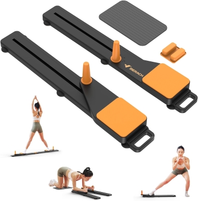 MERACH Multifunctional Detachable Pilates Board & Ab Trainer — Portable Anti-Slip Reformer for Core, Balance and Full-Body Workouts