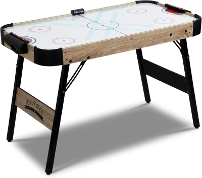 48"" Foldable Air Hockey Table - Indoor Arcade Set with Electronic Scoreboard, 2 Pucks & 2 Pushers
