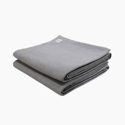Yogikuti Iyengar Thick Handwoven Cotton Yoga Blanket Set of Two – Premium Support for Restorative Yoga, Meditation & Pranayama (Gray)