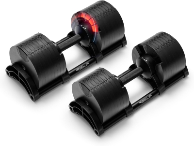 NUOBELL Adjustable Dumbbells 5–80 lbs: Replace 16 Sets — Ideal for Home Gym Bench & Press