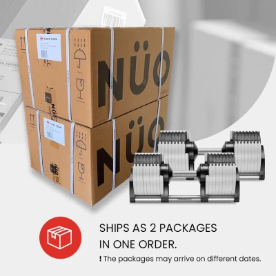 NUOBELL Adjustable Dumbbells 5–80 lbs: Replace 16 Sets — Compact Home Gym Weight Solution