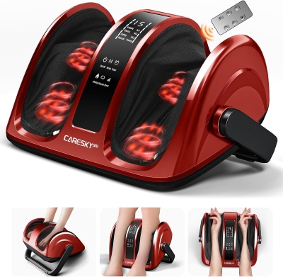 3-Heating Shiatsu Foot Massager — FSA Eligible, Deep Kneading & Rolling for Calves, Feet & Arms, Circulation & Pain Relief for Plantar Fasciitis and Neuropathy