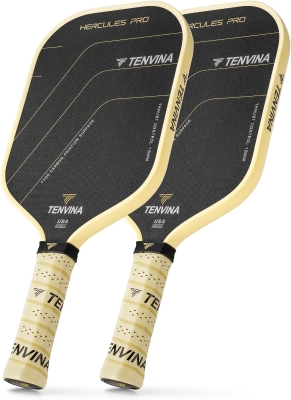 TENVINA HERCULES PRO Pickleball Paddle – Thermoformed T700SC Carbon Fiber Paddle, 4-Layer Composite, USAPA Approved, Enhanced Power and Enlarged Sweet Spot