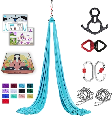 11 Yards Premium 40D Nylon Aerial Silks — Aerial Yoga Hammock & Gymnastics Swing