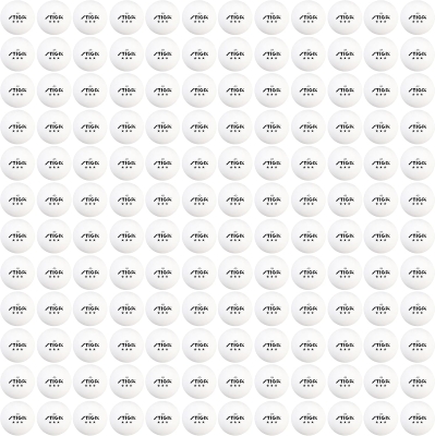 STIGA 3-Star Tournament Table Tennis Balls – 40mm Regulation 3★ Practice & Competition Pack (Available 24 or 144, White)