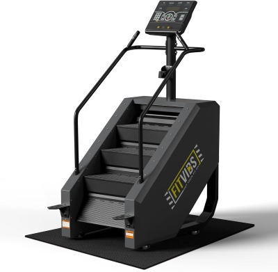 Fitvids Commercial Stair Stepper Machine — 15-Level Resistance, Continuous Stepper with LED Display for Home Gym Cardio & Lower-Body Training