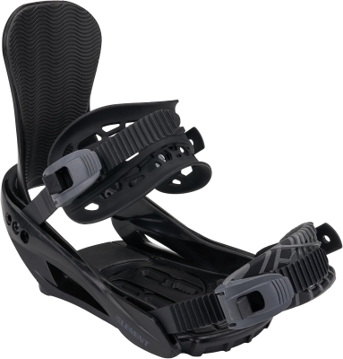 5th Element Summit Stealth Adult Snowboard Bindings for Men - Universal 4-Hole Disc & Mounting Hardware for New or Replacement Boards (Beginner to Intermediate)