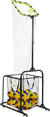 Volleyball Setter Training System — Adjustable Setter Net with Multiple Angles & Heights, Wheels and Ball Collection Bag