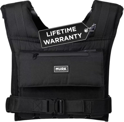 MVRK Heavy-Duty Weighted Vest for Men — Removable Iron Weights, Options from 18 to 100 lbs for Functional Training & Calisthenics