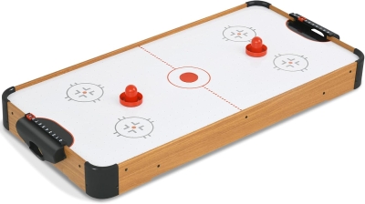 40 in Portable Tabletop Air Hockey Table - Indoor Arcade Game for Kids & Adults with Electronic Fan Motor, 2 Pucks, 2 Pushers