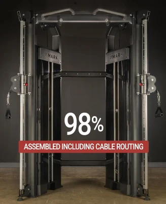 XMARK Functional Trainer with Dual 230 lb Stacks — All-in-One Cable Crossover & Cable Machine for Full-Body Strength Training at Home or Garage Gym