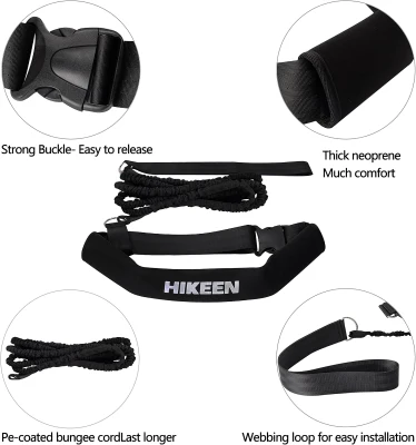 Hikeen 4M Swim Tether Belt – Stationary Harness for In-Place Swimming & Aquatic Resistance