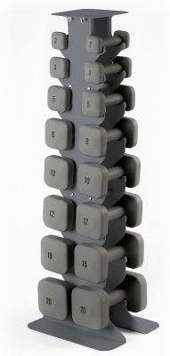WeGym SafeGrip Square Dumbbells — Thick Ergonomic Handles, Anti-Slip & Anti-Roll Free Weights for Home, Weightlifting and Personal Training