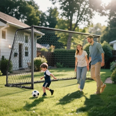 MOPHOTO Heavy-Duty Soccer Goal — Multiple Sizes for Backyard, Training & Full-Size Practice (Various Dimensions Available)
