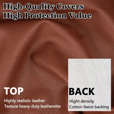 K-Musculo Brown Heavy-Duty Leatherette Shuffleboard Cover — 16FT (192L x 26W x 8H), Pull-On, Waterproof & Tear-Resistant, Pet- and Dust-Resistant