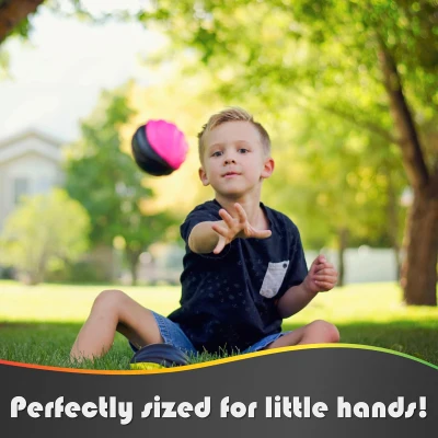 Mini Spiral Foam Footballs 5"" - Colorful 6-Pack (Red, Yellow, Blue, Pink, Orange, Green) for Kids