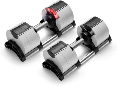 NUOBELL Adjustable Dumbbells 5–80 lbs: Replace 16 Sets — Compact Home Gym Weight Solution