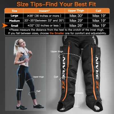 Sequential Air Compression Recovery System – Professional Full-Leg Compression Boots for Circulation & Pain Relief, Sequential Therapy Device for Muscle Recovery (Athletes, Men & Women)