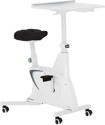 FLEXISPOT V9PRO/V9MAX Space-Saving Under-Desk Exercise Bike with Removable 2D Desktop — 8 Resistance Levels, 300 lb Heavy-Duty Capacity, Quick Assembly