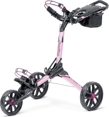 Bag Boy Nitron 3-Wheel Golf Push Cart with Auto-Open, Top-Lok Attachment and Compact Fold