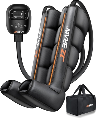 Sequential Air Compression Recovery System (Large) - Full-Leg Professional Compression Boots for Rapid Recovery & Circulation Support, Zip-On Design