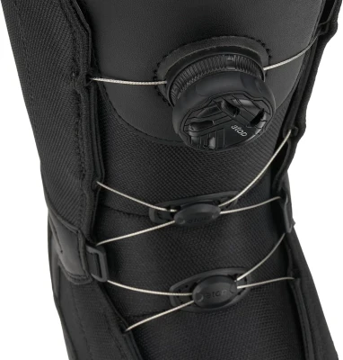 5th Element ST All-Mountain Snowboard Boots for Men — Black, Lace & Dial Closure, Works with Strap Bindings, Waterproof Liner (Men's Sizing)