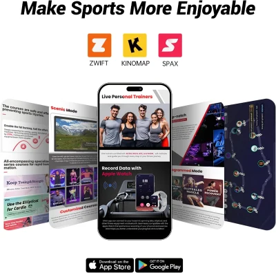 CURSOR FITNESS Indoor Exercise Bike — Silent Belt Drive Stationary Cycle with Comfortable Ventilated Seat, Tablet & Bottle Holders, 300 lb Capacity