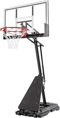 Portable Basketball Hoop with 44""/48"" Backboard, Stepless Crank Adjustment 5.3–10 ft, Heavy-Duty Outdoor/Indoor Goal System