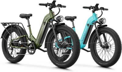 Aipas M1 Pro Electric Bike — 1800W Peak Motor, 48V 17.5Ah Removable Battery, 26"" x 4.0"" Fat Tires, Dual Suspension, 7-Speed, Up to 36 MPH, 85 Mile Range