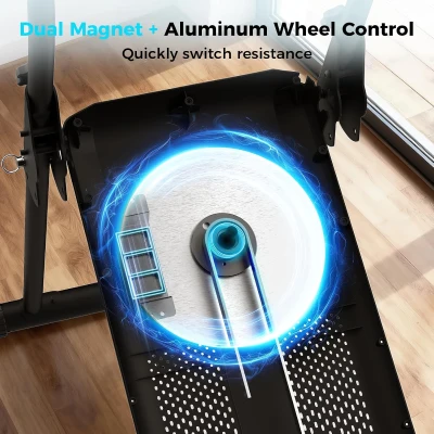 ERGOLIFE Foldable Stair Stepper – 6-Level Magnetic Resistance, Low-Noise Compact Stairmaster with 350LB Capacity