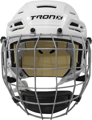 TronX Stryker Combo Helmet with Cage or Without Cage – Ventilated Protective Ice/Street Hockey, Roller & Rodeo Helmet