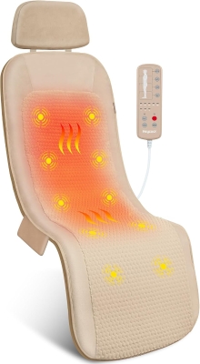 Full-Body Vibration Massage Mat with Heat — 10 Motor Back Massager Pad, 5 Modes, 3 Intensities, Foldable & Portable, Ideal Gift