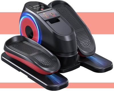 2025 Under-Desk Elliptical Machine – Electric Exerciser Pro (As Seen on TV) with 16 Speeds (16–105 RPM), 16 Auto Programs, Quiet, Fully Assembled with Remote Control