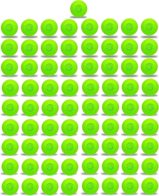 Signature Lacrosse Ball Set - 2, 4, 8, 12, 120 Pack Options - Odorless Massage Balls, Myofascial Tools, Back Roller for Muscle Knot Removal (75 Pack Available)