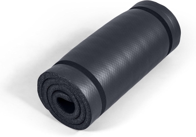 Tone Fitness Thick Pilates & Yoga Mat — One-Inch High-Density NBR, Anti-Slip Exercise Mat with Carry Strap for Home Gyms
