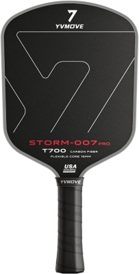 STORM 007 Pro Pickleball Paddle — T700 Raw Carbon, 16mm STR-Core, USAPA Approved