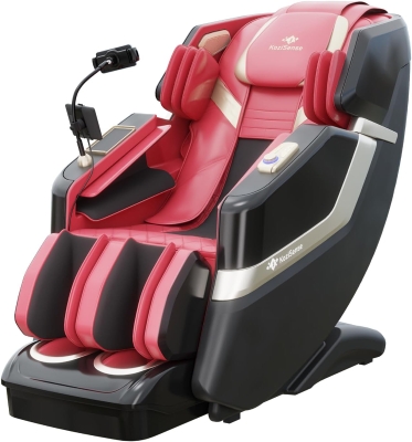 KZ-313 (2026) Full-Body Heated Jade Roller Massage Chair with Deep Zero Gravity, Extended SL-Track, 12 Auto Modes, 6 Custom Programs, Backlit Touchscreen, Voice Control & Wireless Charger