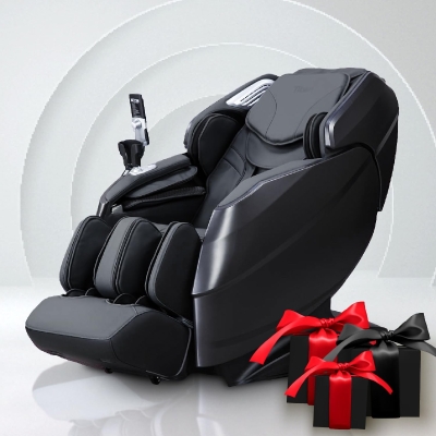 Titan Rejūv 4D Black Full-Body SL-Track Massage Chair with Intelligent Health Detection, AI Series Voice Control, Soothing Heat Therapy, Zero Gravity & Space-Saving Design