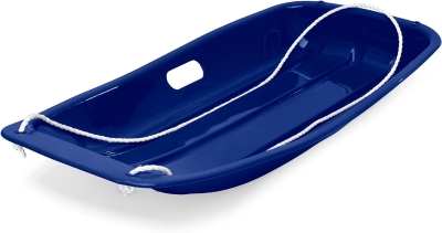 Best Choice Products 35 in Kids Plastic Toboggan Sled with Front Pull Rope and Two Handles