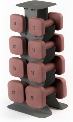WeGym SafeGrip Square Dumbbells — Thick Anti-Slip Handles, Anti-Roll Free Weights for Home Workouts & Personal Training