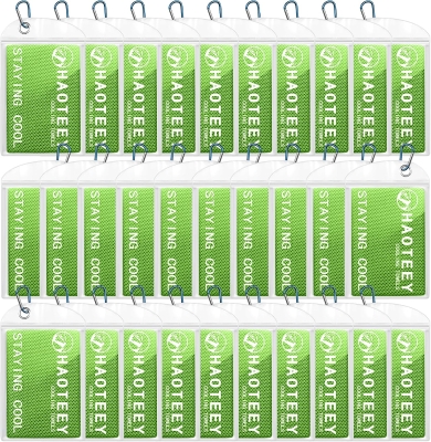 30-Pack 40in x 12in Cooling Scarves – Bulk Cold Towels for Neck and Face, Sweat-Control Sports Towels for Hot Weather Activities